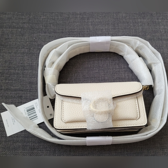 NWT❤️ Coach Tabby 12 Mini Chalk White Crossbody CN731 - Picture 11 of 12
